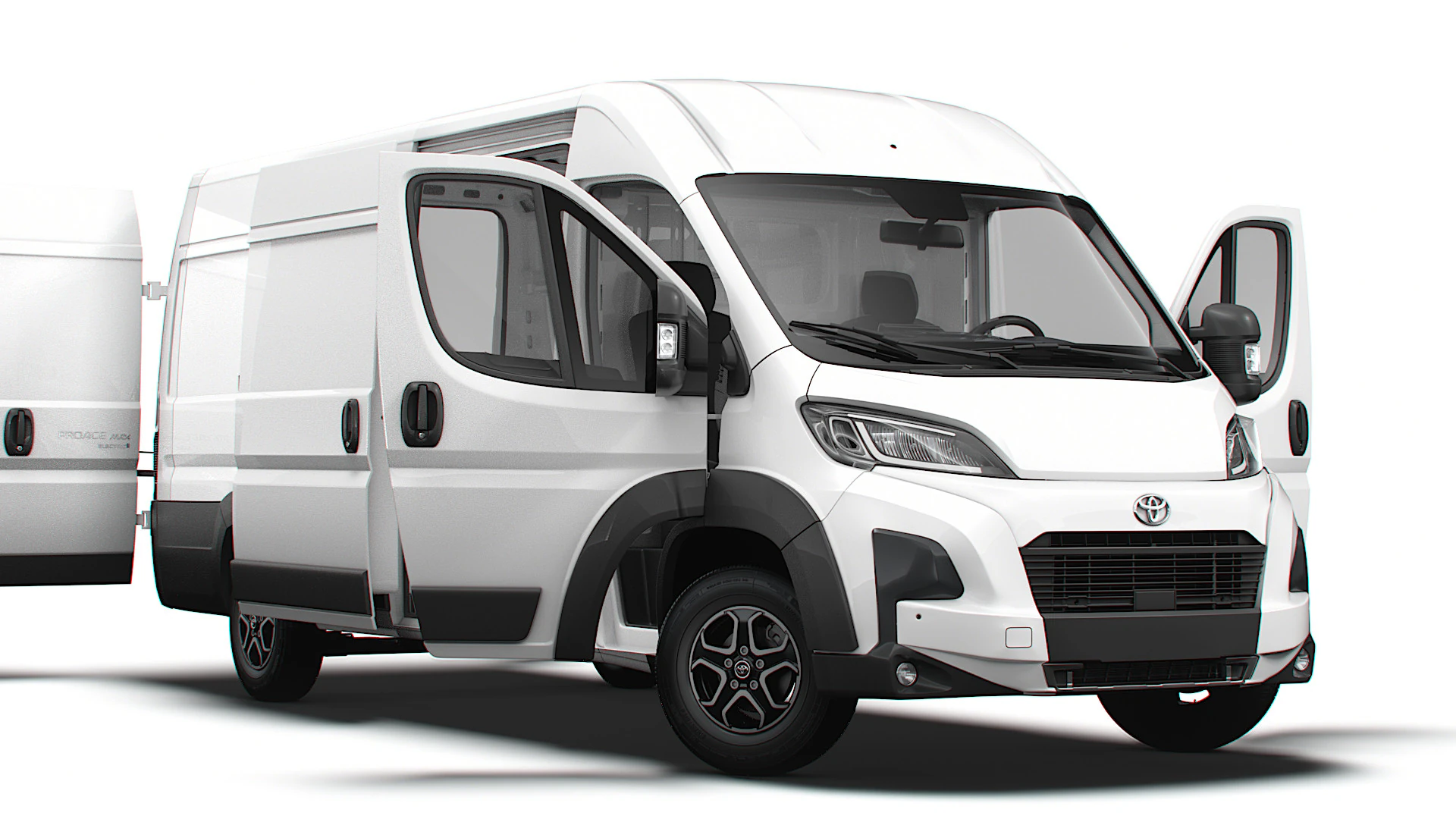 Toyota ProAce Electric Max Van L4H2 HQ Interior 2025 3D Model .c4d .max .obj .3ds .fbx .stl .blend
