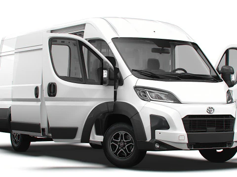 Interior Toyota ProAce Electric Max Van L4H2 HQ 2025 Model 3D