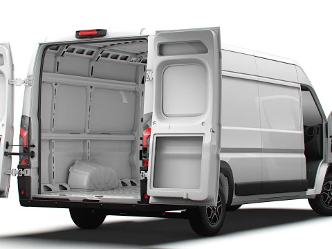 Vauxhall Movano e Van L4H2 HQ Interior 2025 3D Model