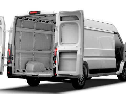 Vauxhall Movano e Van L4H2 HQ Interior 2025 3D Model