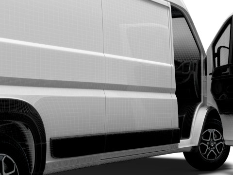 Vauxhall Movano e Van L4H2 HQ Interior 2025 Modelo 3D