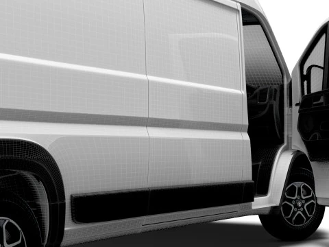 Vauxhall Movano e Van L4H2 HQ Interior 2025 3D Model