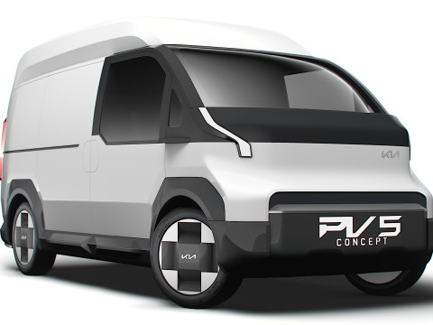 Kia PV5 High Roof Van 2025 3D Model