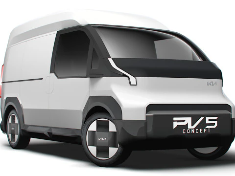 Van Atap Tinggi Kia PV5 2025 Model 3D