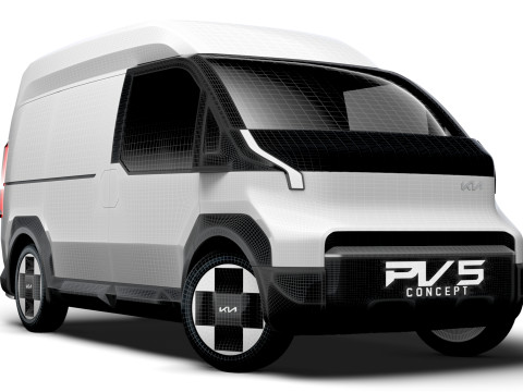 Kia PV5 High Roof Van 2025 3D Model