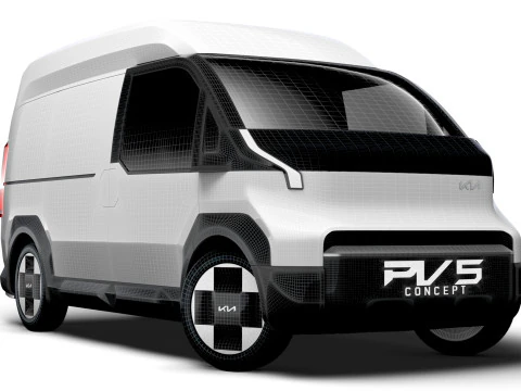 Kia PV5 High Roof Van 2025 3D Model