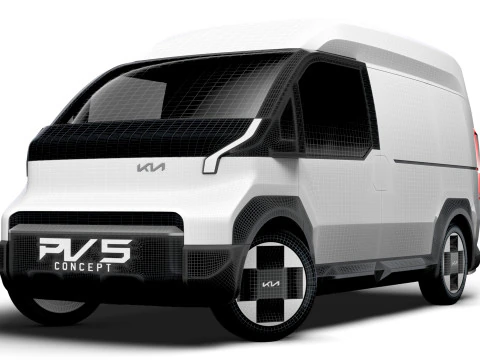 Kia PV5 High Roof Van 2025 3D Model