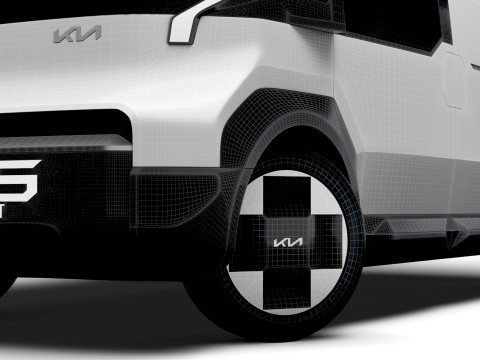 Kia PV5 High Roof Van 2025 3D Model