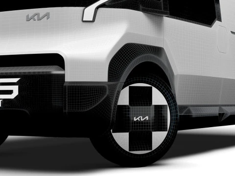 Kia PV5 High Roof Van 2025 3D Model