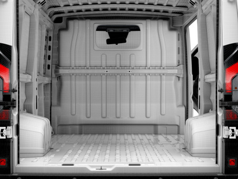 Citroen e Jumper Van L2H1 HQ Interior 2025 3Dモデル