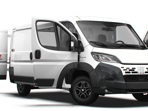 Fiat e Ducato Van L2H1 HQ Interior 2025 3D Model