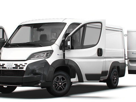 Fiat e Ducato Van L2H1 HQ Interior 2025 Model 3D