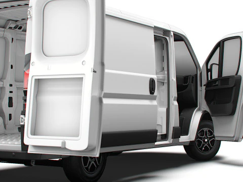 Fiat e Ducato Van L2H1 HQ Interior 2025 3D Model