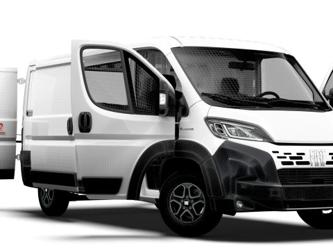 Fiat e Ducato Van L2H1 HQ Interior 2025 3D Model