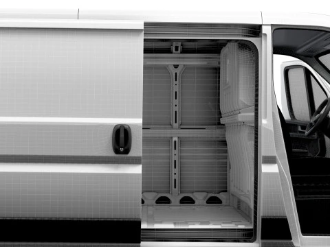 Fiat e Ducato Van L2H1 HQ Interior 2025 3D Model