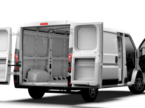 Fiat e Ducato Van L2H1 HQ Interior 2025 3D Model
