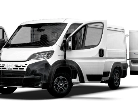 Fiat e Ducato Van L2H1 HQ Interior 2025 3D Model