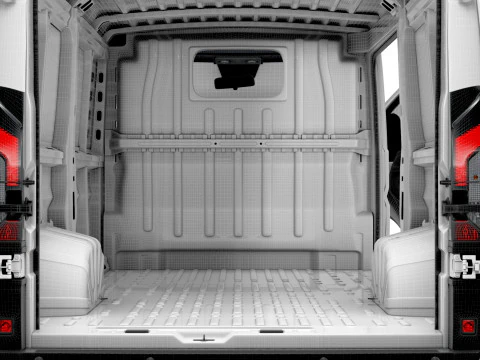 Fiat e Ducato Van L2H1 HQ Interior 2025 3D Model
