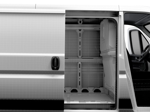 Peugeot e Boxer Van L2H1 HQ Interior 2025 Modèle 3D