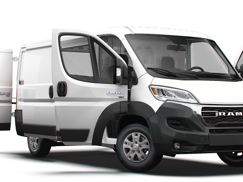 RAM Promaster e Van L2H1 HQ Interior 2025 3D मॉडल