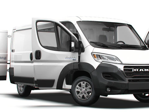 RAM Promaster e Van L2H1 HQ Interior 2025 3D Model