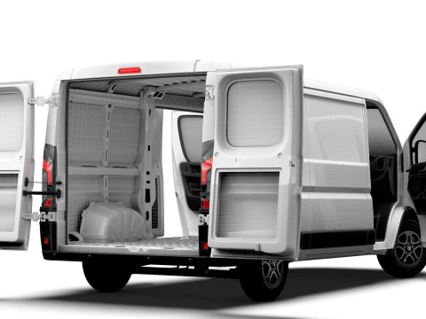 Vauxhall Movano e Van L2H1 HQ Interior 2025 3D Model