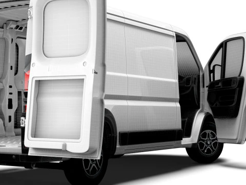 Vauxhall Movano e Van L2H1 HQ Interior 2025 3D Model