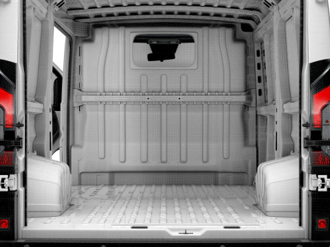 Vauxhall Movano e Van L2H1 HQ Interior 2025 3D Model