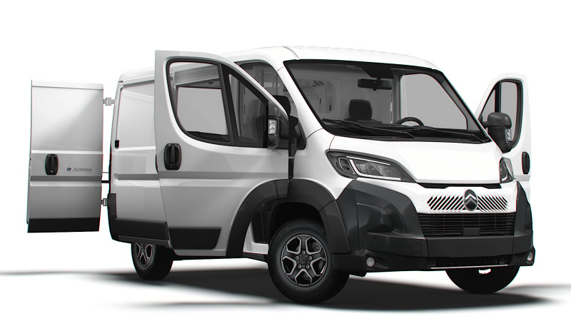 Citroen e Jumper Van L1H1 HQ Interior 2025 Modello 3D .c4d .max .obj .3ds .fbx .stl .blend