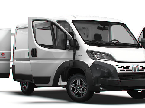 Fiat e Ducato Van L1H1 HQ Interior 2025 3D Model