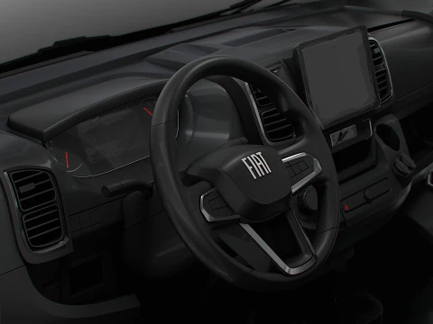 Fiat e Ducato Van L1H1 HQ Interior 2025 3D Модель