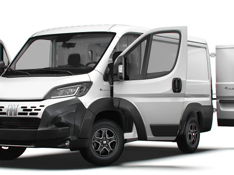 Fiat e Ducato Van L1H1 HQ Interior 2025 3D Модель