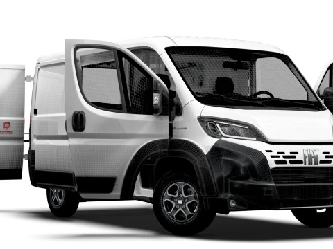 Fiat e Ducato Van L1H1 HQ Interior 2025 3D Модель