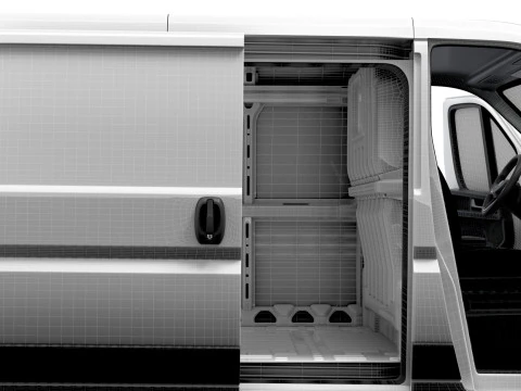 Fiat e Ducato Van L1H1 HQ Interior 2025 3D Модель