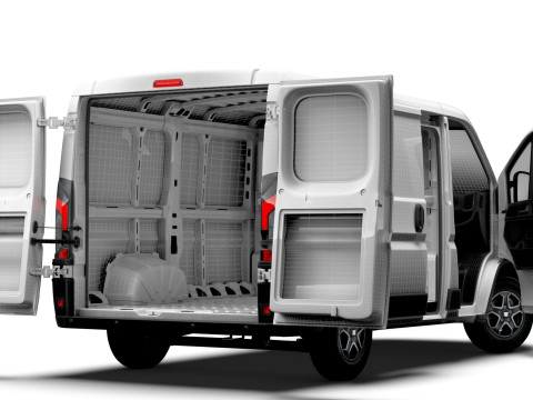 Fiat e Ducato Van L1H1 HQ Interior 2025 3D Model