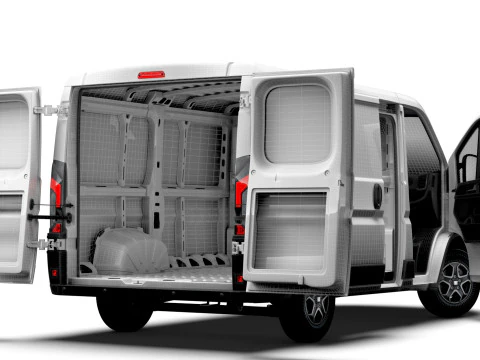 Fiat e Ducato Van L1H1 HQ Interior 2025 3D Модель