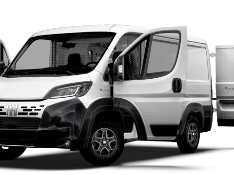 Fiat e Ducato Van L1H1 HQ Interior 2025 3D Model