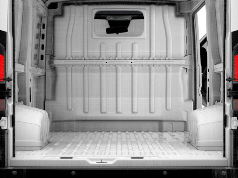 Fiat e Ducato Van L1H1 HQ Interior 2025 3D Модель