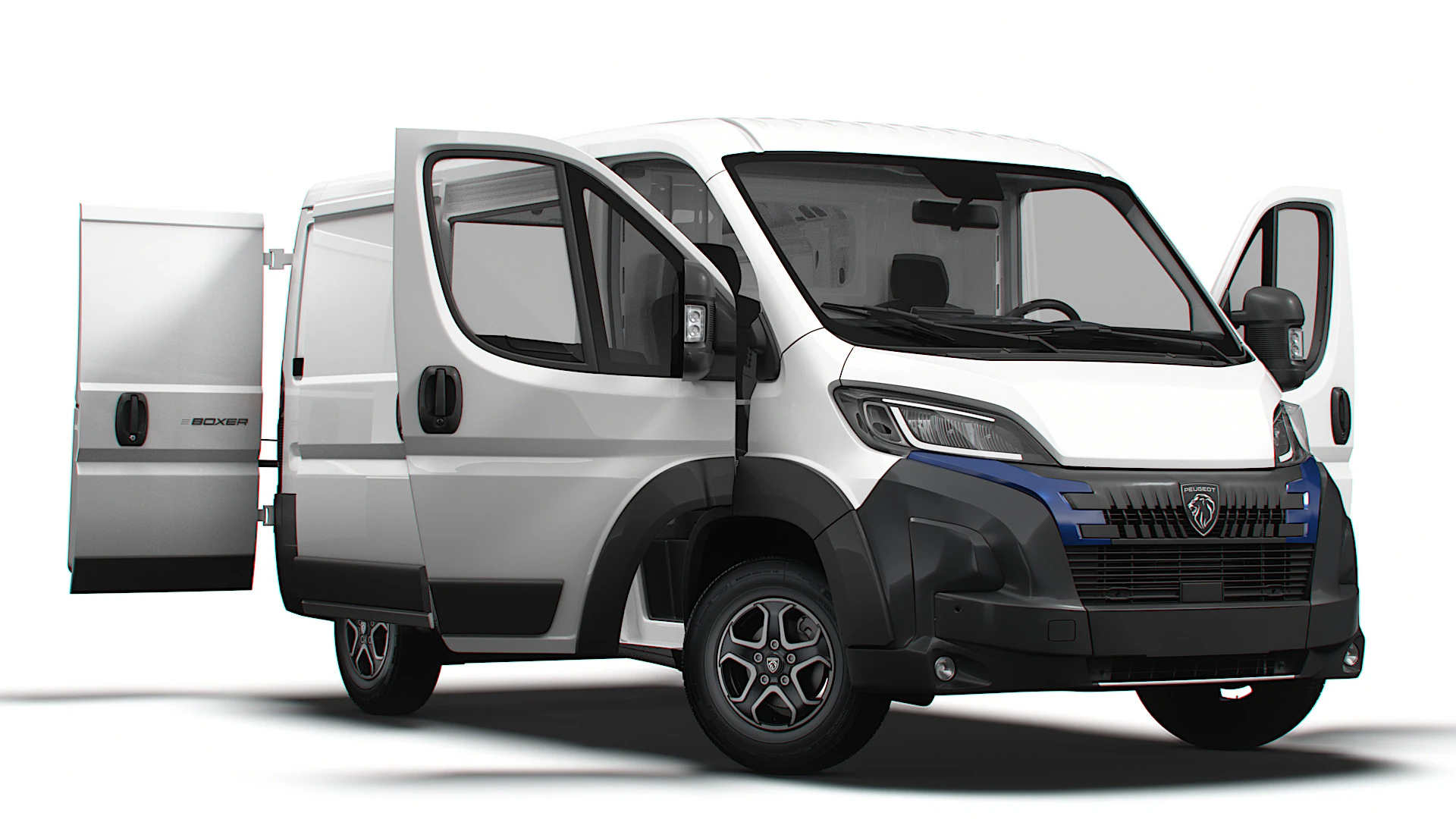 プジョー e ボクサー バン L1H1 HQ インテリア 2025 3Dモデル .c4d .max .obj .3ds .fbx .stl .blend 