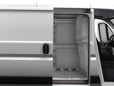 プジョー e ボクサー バン L1H1 HQ インテリア 2025 3Dモデル