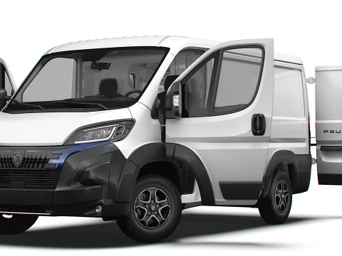 プジョー e ボクサー バン L1H1 HQ インテリア 2025 3Dモデル