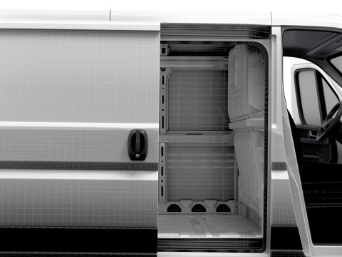 Peugeot e Boxer Van L1H1 HQ Interior 2025 3Dモデル