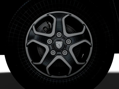 プジョー e ボクサー バン L1H1 HQ インテリア 2025 3Dモデル