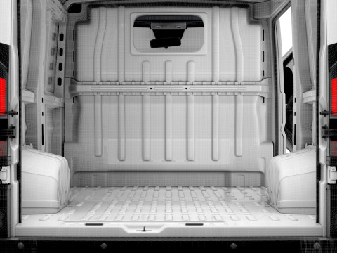 Peugeot e Boxer Van L1H1 HQ Interior 2025 3Dモデル