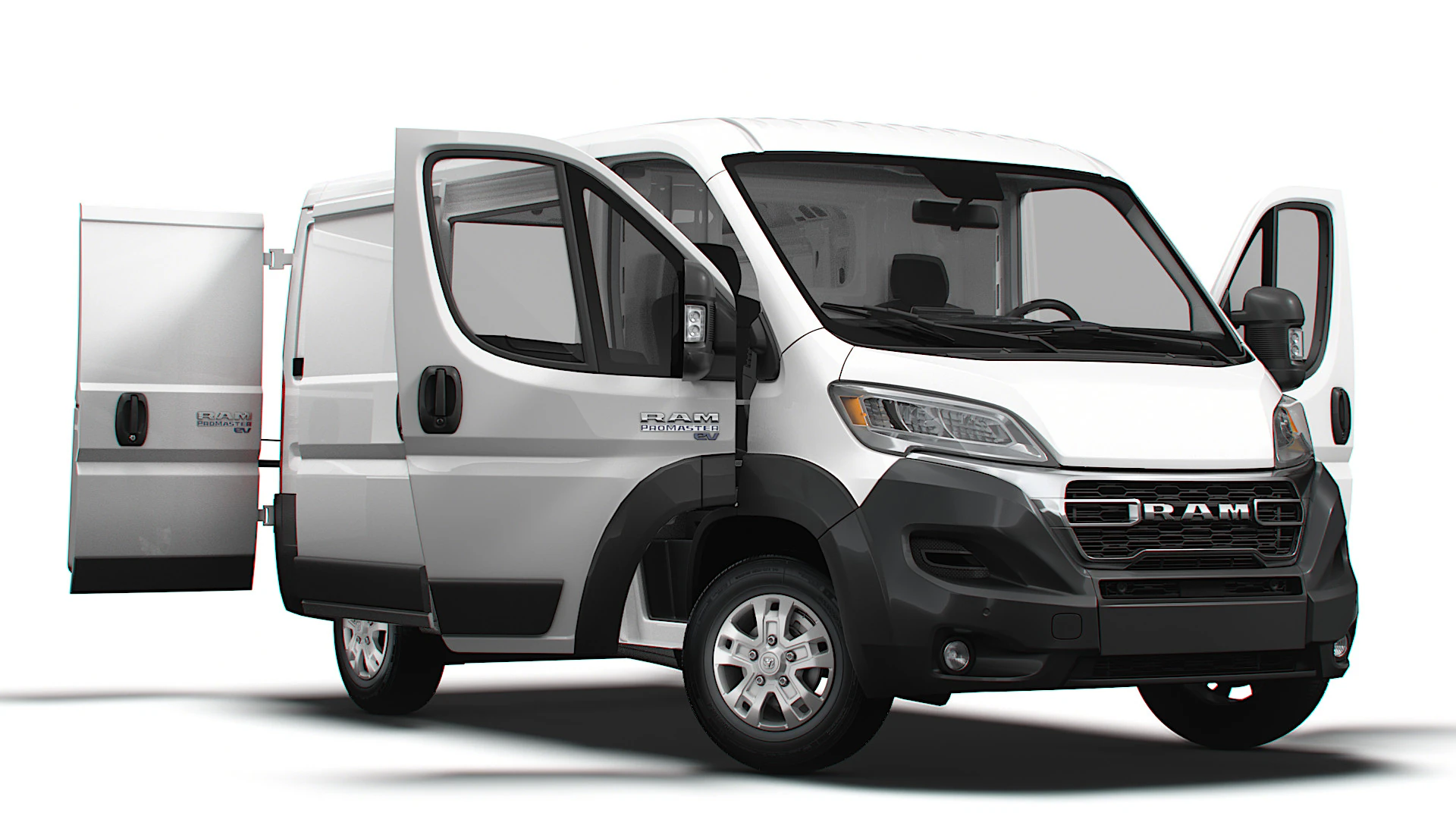 RAM Promaster e Van L1H1 HQ Interior 2025 3D Model .c4d .max .obj .3ds .fbx .stl .blend