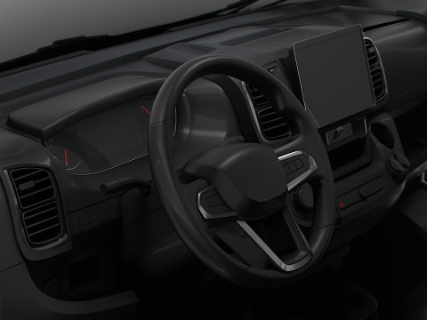 Vauxhall Movano e Van L1H1 HQ Interior 2025 3Dモデル