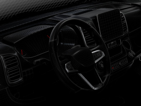 Vauxhall Movano e Van L1H1 HQ Interior 2025 3Dモデル