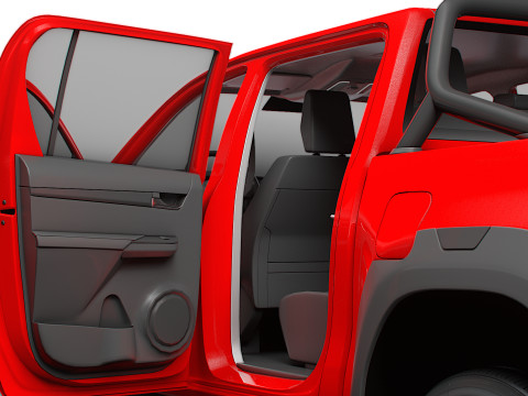 Toyota HiluxGR SPORT HQ Interior 2024 Model 3D