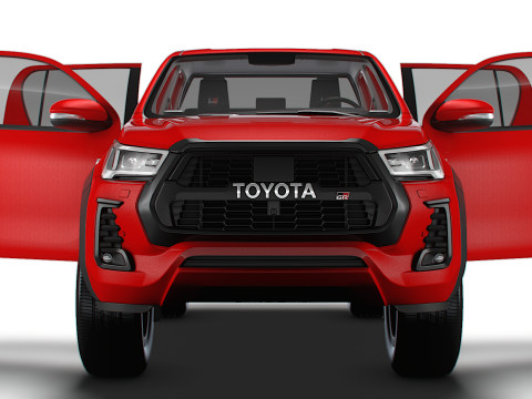 Toyota HiluxGR SPORT HQ Interior 2024 Model 3D