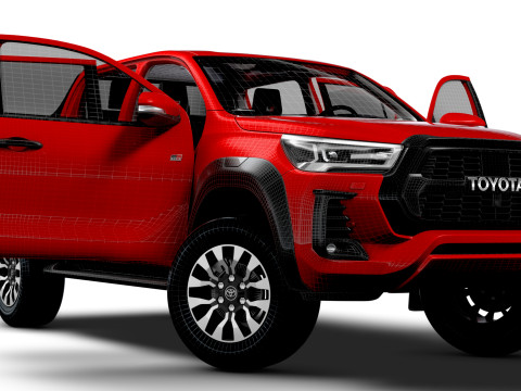 Toyota HiluxGR SPORT HQ Interior 2024 Model 3D